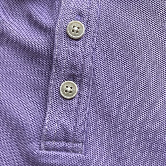 Tommy Bahama Men Large ISLANDZONE Polo Purple Supima Cotton Short Sleeve - Picture 9 of 14